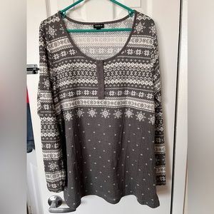 long sleeve lounge shirt